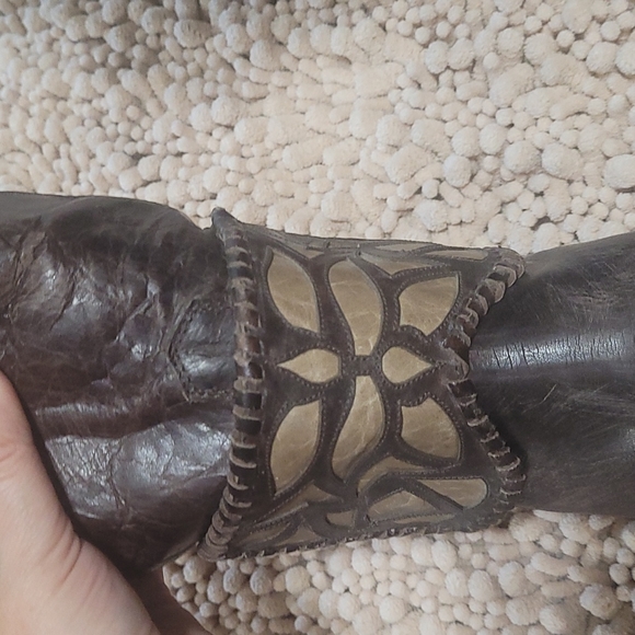 Old Gringo 7 1/2 B Distressed walking heel knee Boots - Picture 10 of 16